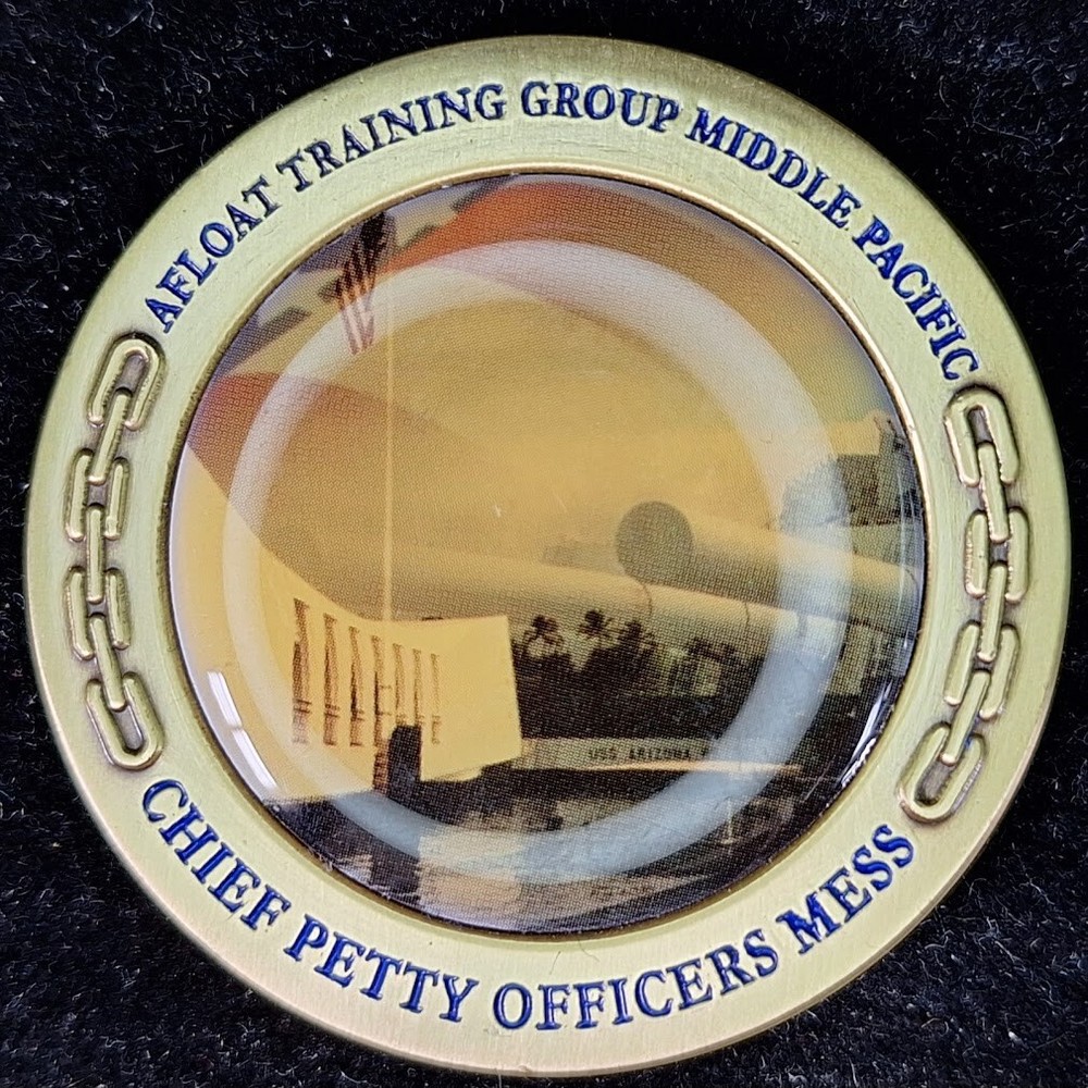 Afloat Training Group Middle Pacific CPO CHIEF MESS - Navy Challenge Coin