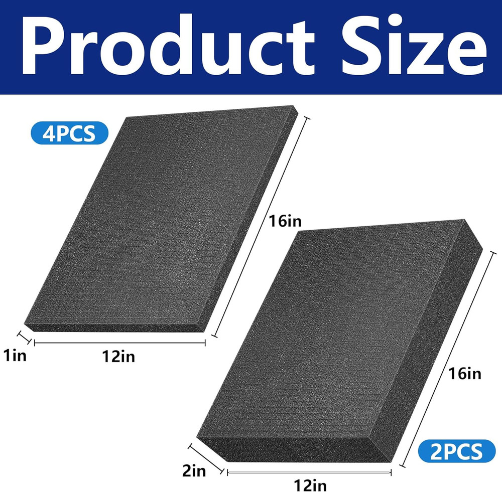 6 Pcs Pick Apart Foam Inserts- 2 Size Pick and Pluck Foam Sheets- Pluck Pre Cube