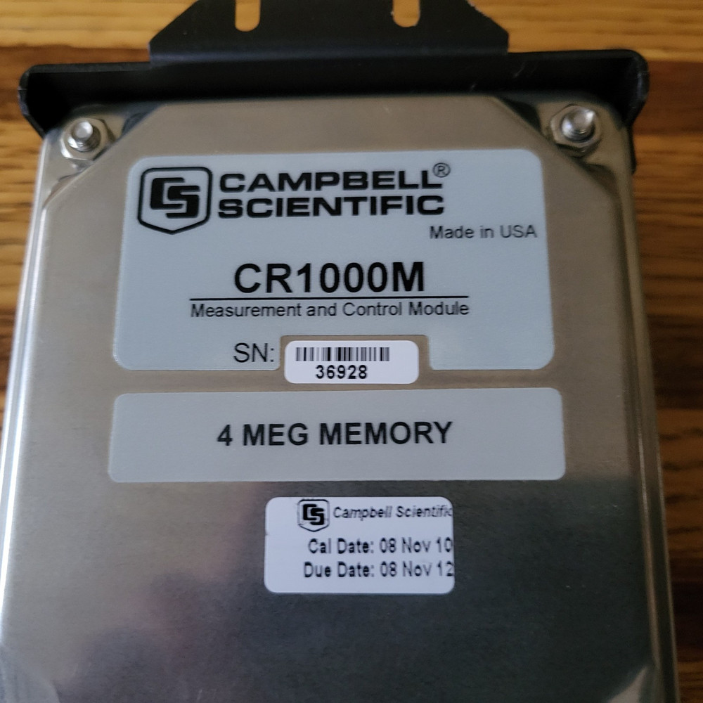Campbell Scientific Model CR1000M data logger with wiring panel