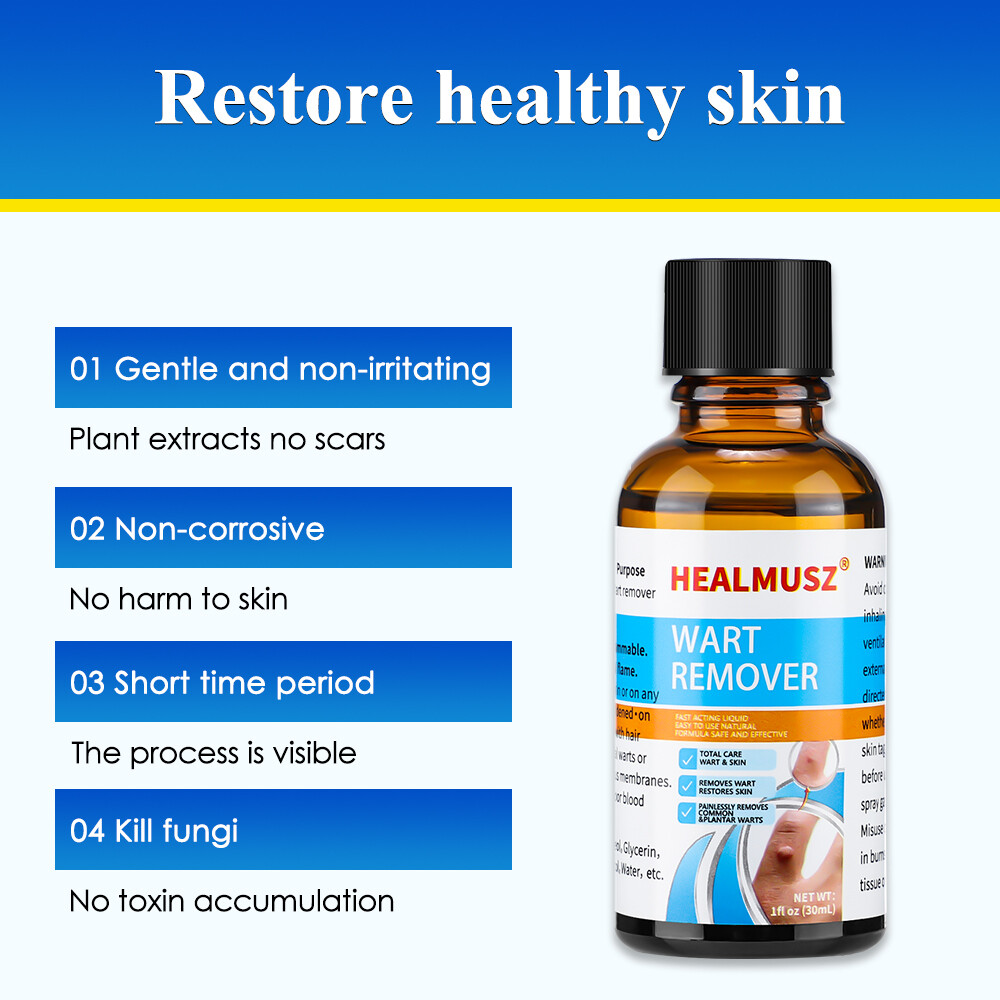 2Pack Wart Remover Liquid Skin Tag Mole Remover Eliminate Feet Corn Wart Remove