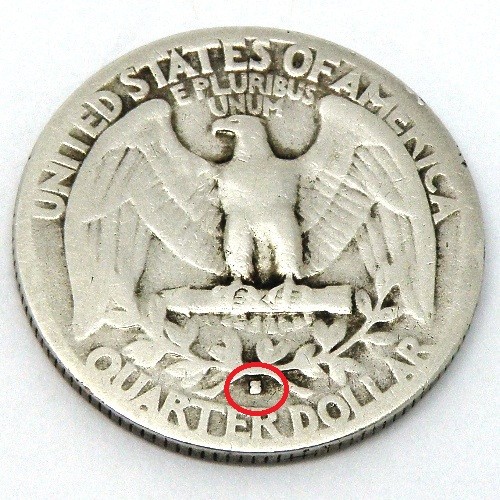 1943-S US Washington Silver Quarter 25C