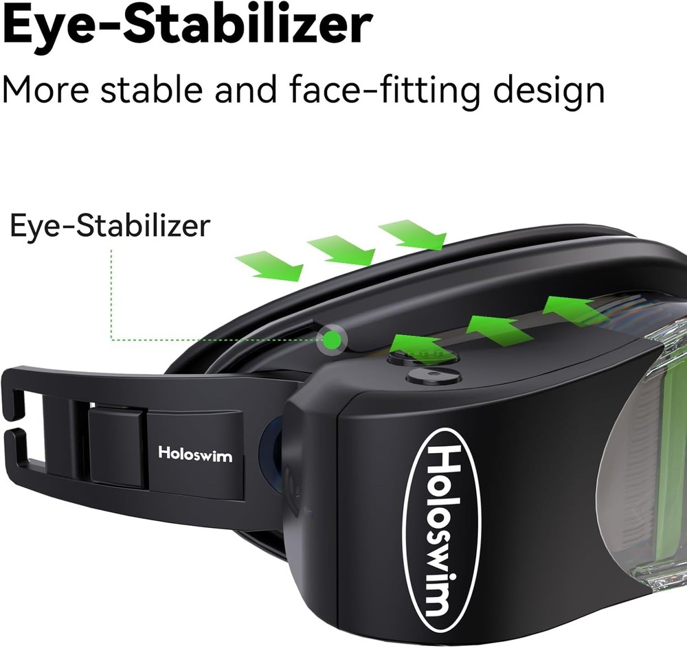 Smart Swim Goggles, 2GO Swimming Goggles, AR Real-time Display, AI Data Analy...