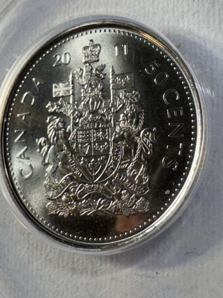 2011 Canada 50 Cents Coin Graded MS 68 by ANACS