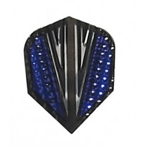 Blue and Silver Standard Dimplex CD Dart Flight