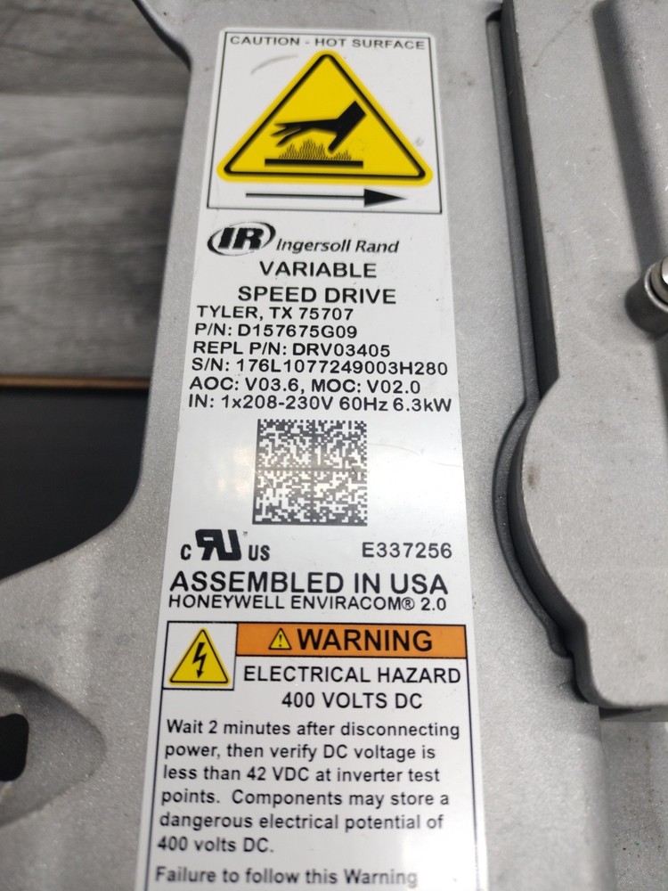 INGERSOLL RAND DRV03405 VARIABLE SPEED DRIVE