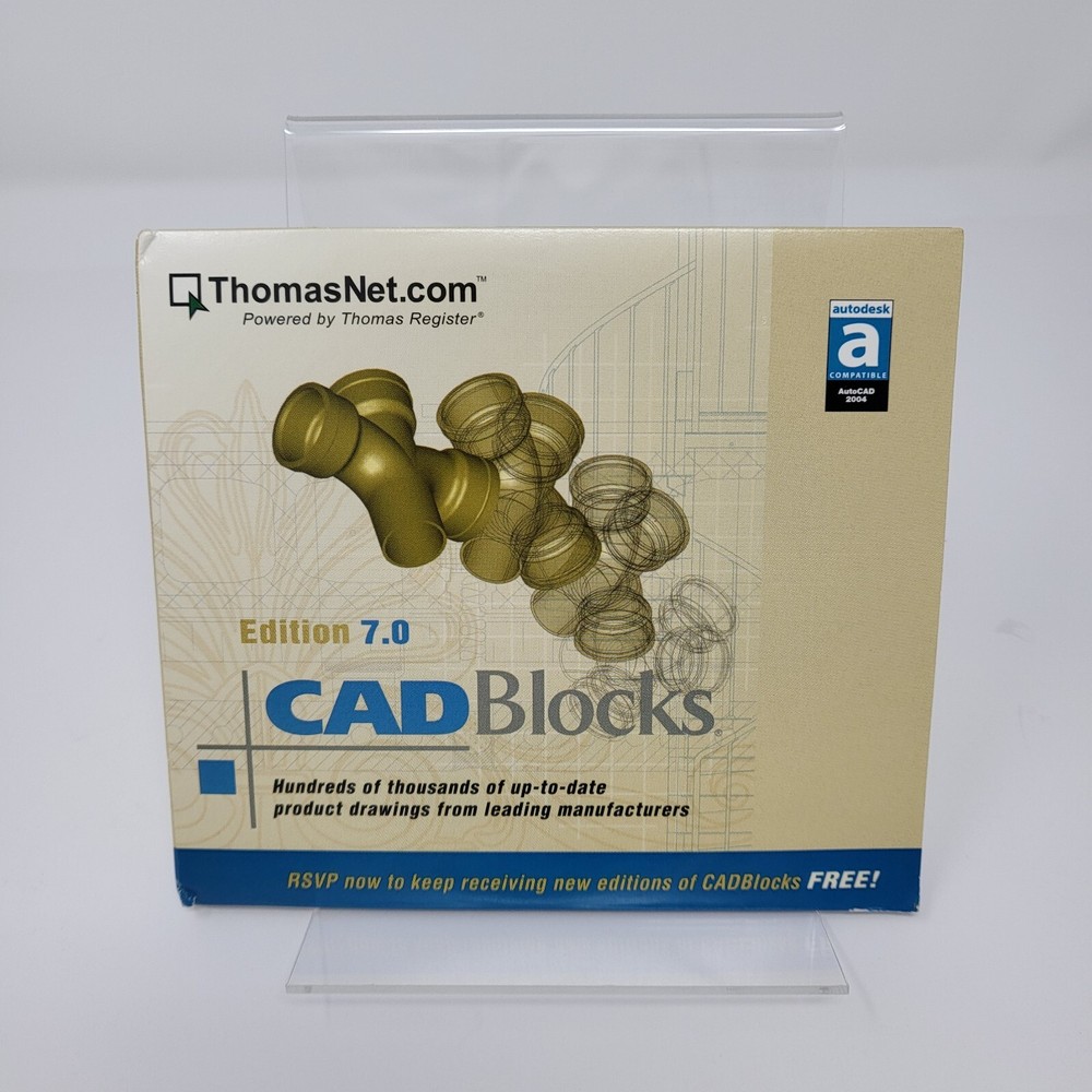 ThomasNet: CadBlocks ~ Edition 7.0 [2 PC CD-ROMS, 2004]