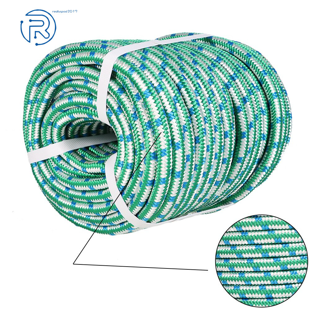 1/2"x 150' Braid Polyester Arborist Bull Rope 16 strand braided  Rigging Work