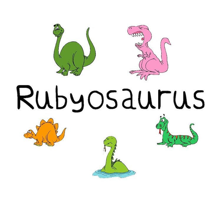 CafePress Rubyosaurus 10" Wall Clock (131219873)