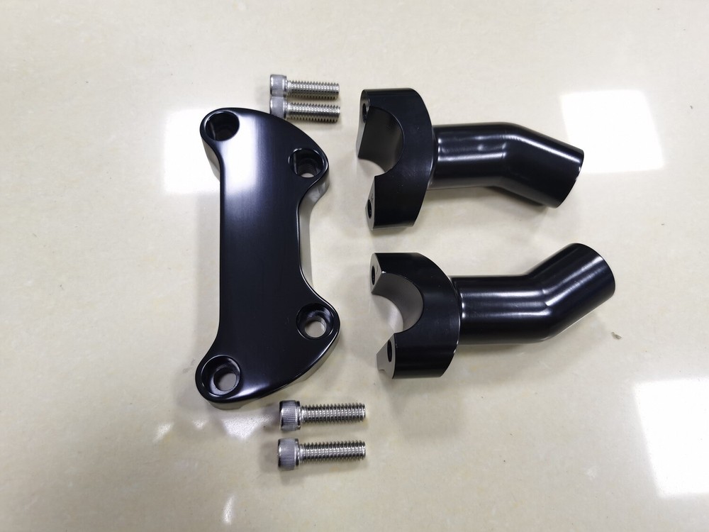 3.5" Black Handlebar Riser Top Clamp For Harley Night Train Softail Custom FXSTC