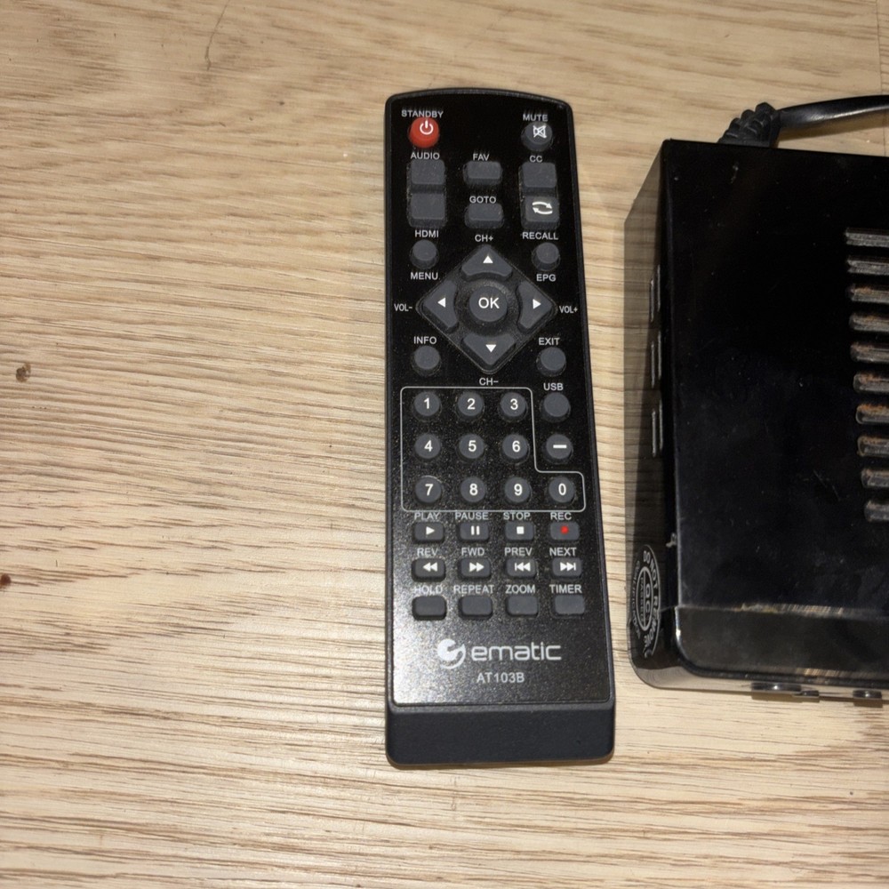 📺 Ematic Digital Converter Box AT103B + USB Recorder & Remote