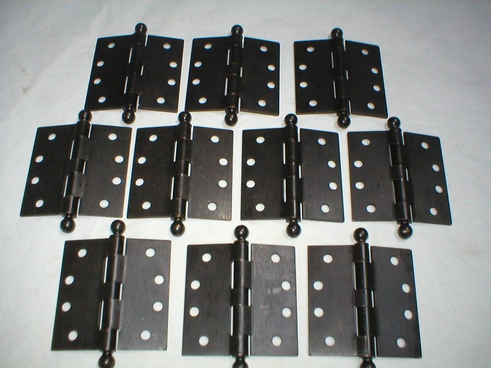 Vintage Stanley Ball Tipped 4" Hinge Pair