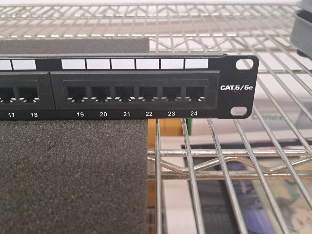 Used, Trendnet, TC-P24C5E, 24-port Cat5/5e Unshielded Patch Panel