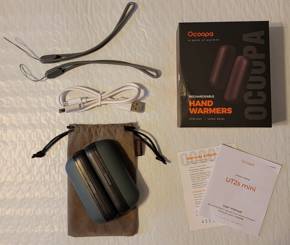 Ocoopa Rechargeable Hand Warmers UT2s Mini Tested Working