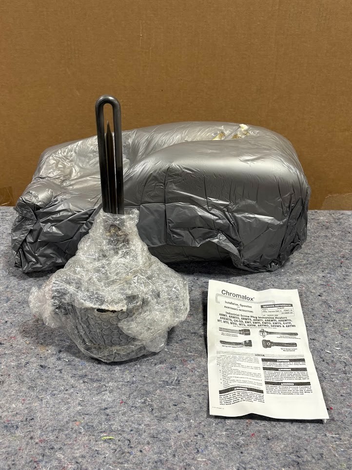 Chromalox Screw Plug Immersion Heater ARMTO-250E2T4 120V 0.25kW 1-Phase *NOB*