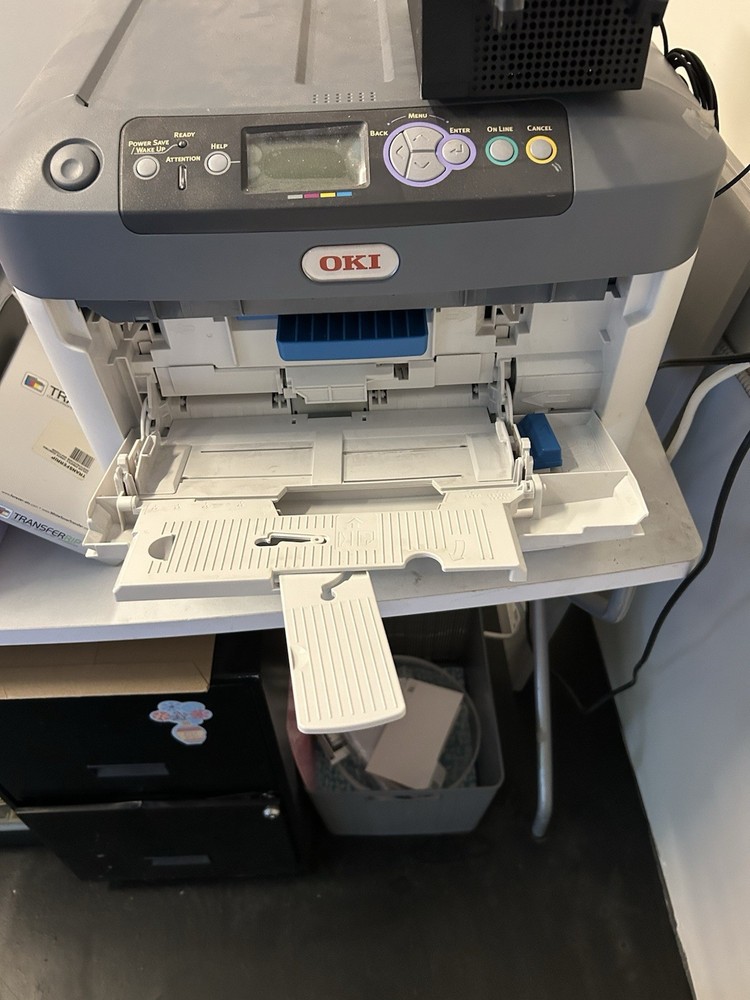Oki C711WT White Toner Laser Printer W/ Transfer Rip Software
