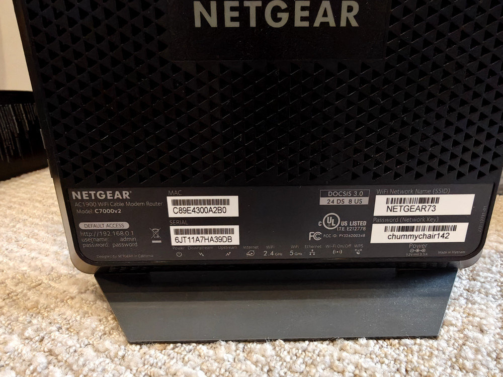 NETGEAR Nighthawk AC1900 Cable Modem