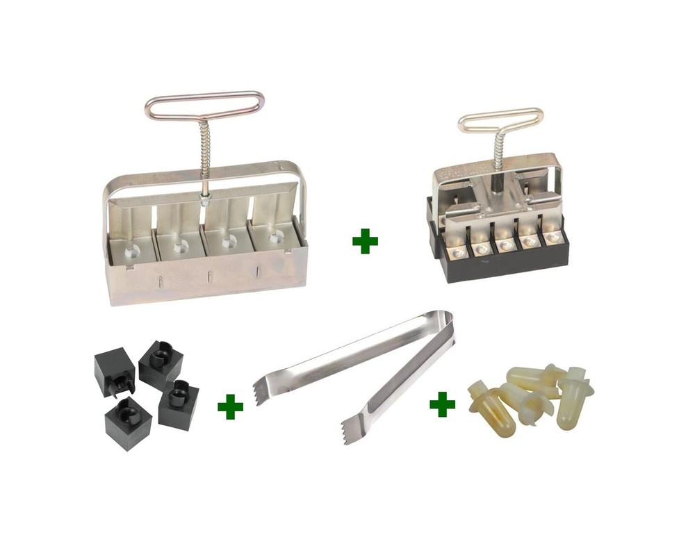 Ladbrooke Genuine Soil Block Maker - 5-Pc. Essentials Nesting System Includes...