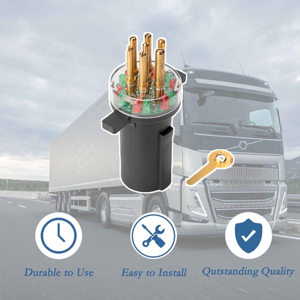 7-way tractor plug tester. Trailer light tester. Tracker alt for tractor-trailer