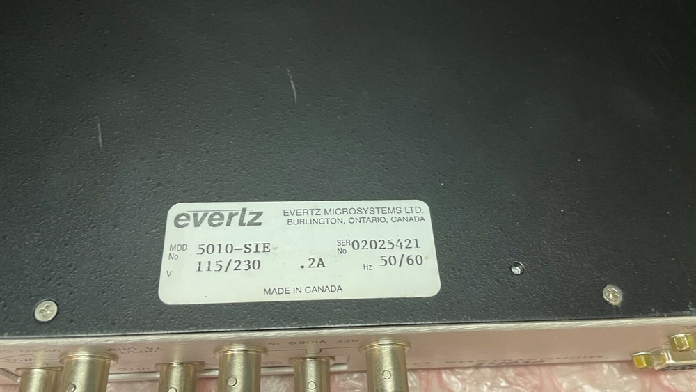 EVERTZ 5010-SIE ENCODER WITH AC POWER CORD
