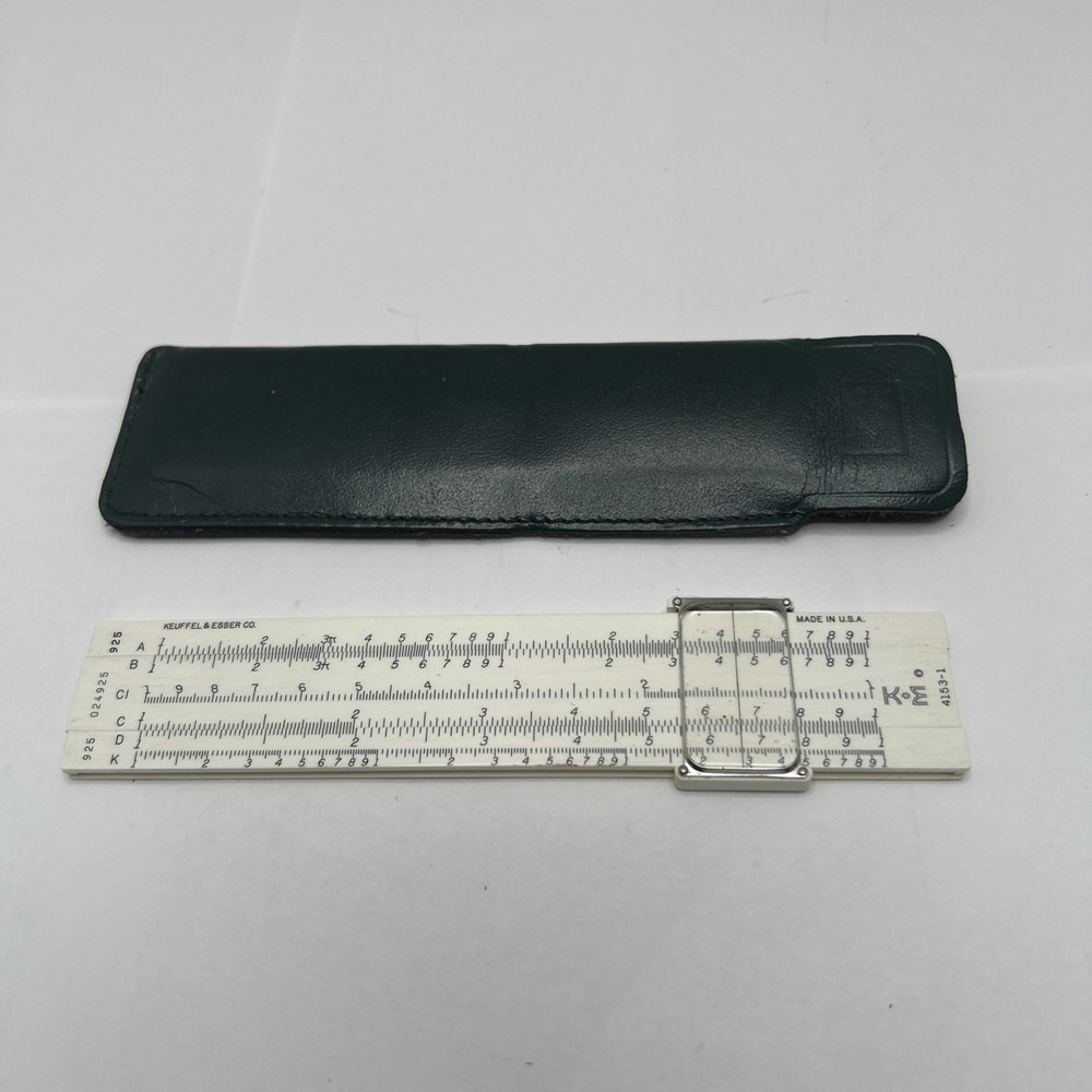Vintage 6" Keuffel & Esser (K&E) slide rule 4161-1 With Case