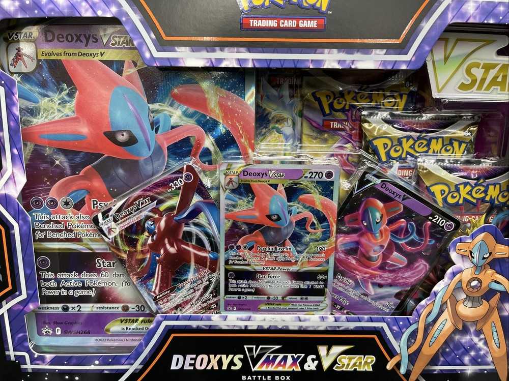 Pokemon Deoxys Vmax And Vstar Battle Box..