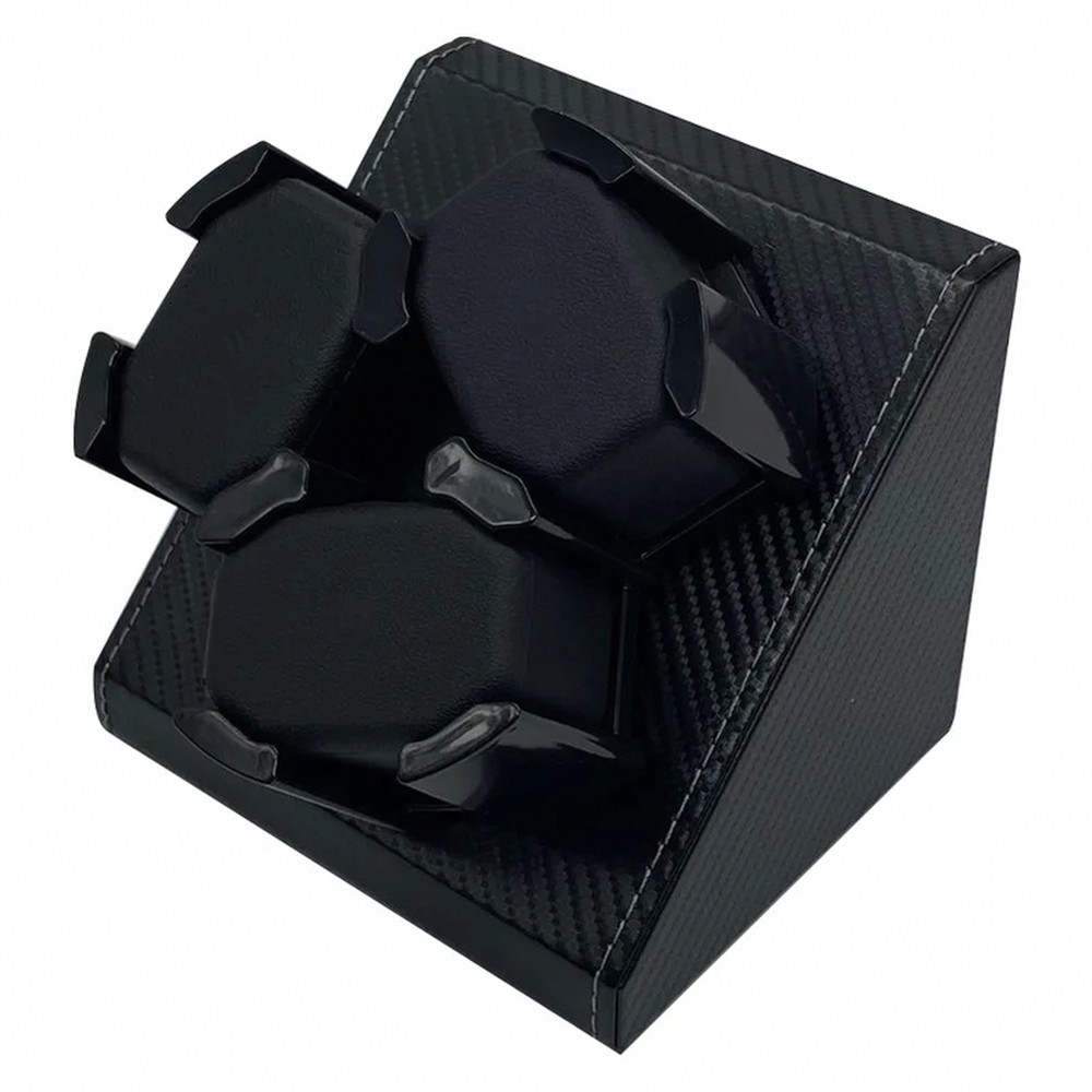 Automatic Watch Winder Stand – 3 Slots, USB Powered, PU Leather Finish