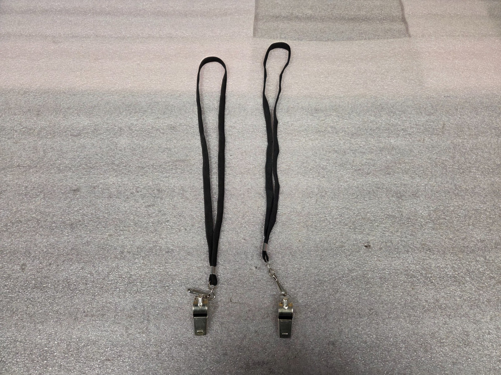 WHISTLE - SILVER - WITH LANYARD