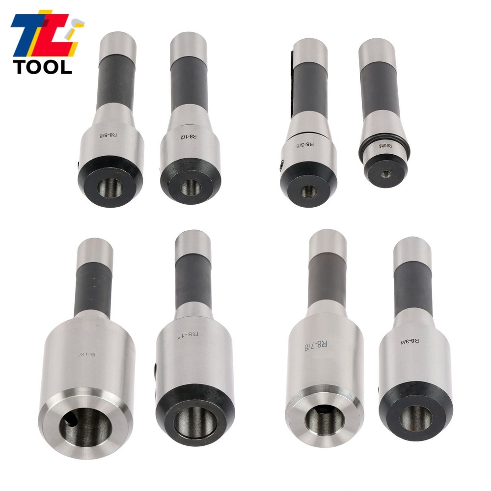 Precision End Mill Tool Holder R8 8 Pack Set for Milling Machine 202-5310