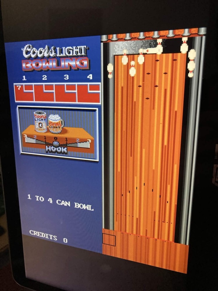 Coors Light Bowling eproms Upgrade Capcom Bowling w Coors Code
