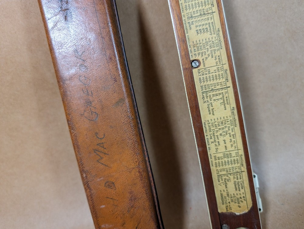 K&E Keuffel & Esser 4053 Log Log Duplex Decitrig Slide Rule w/ Case