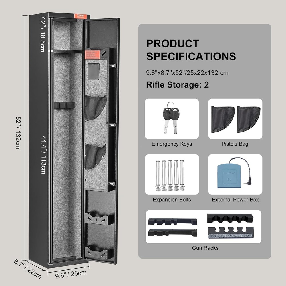 VEVOR Tall Gun Safe