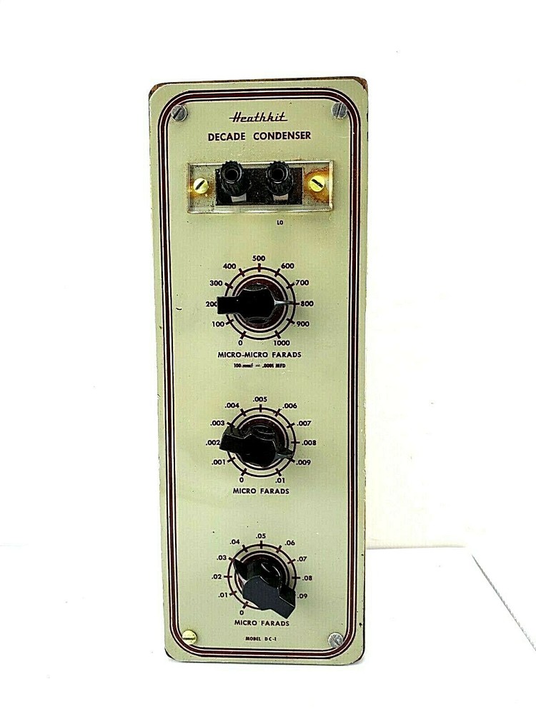 VINTAGE HEATHKIT DECADE CONDENSER DC-1