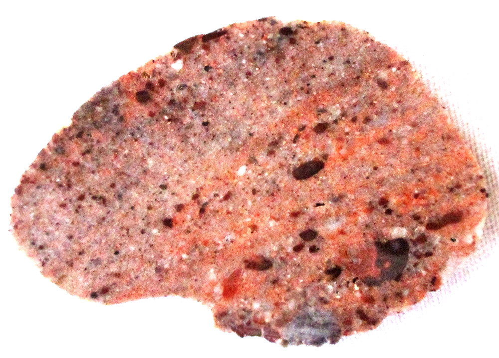 Pudding Stone Slab - Red - White - 85 Grams - Arizona - Puddingstone