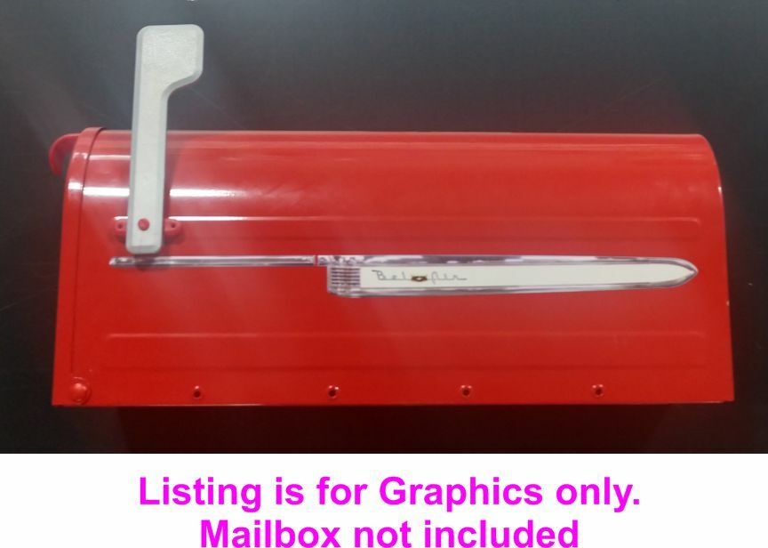 1954 Chevy Bel Air Mailbox sticker decal graphics