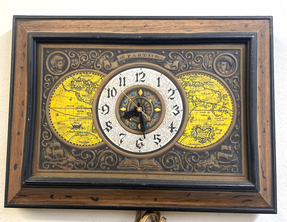 Vintage Spartus Electric Wall Clock *
