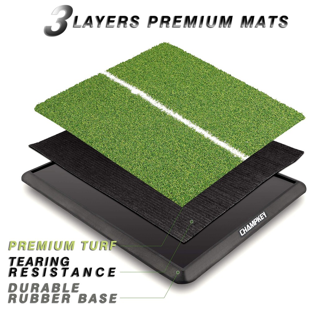 Premium Heavy-Duty Backing Golf Hitting Mat - Professional Alignment Practice...