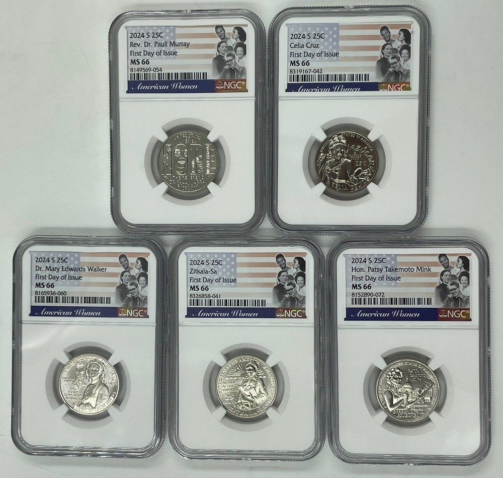 2024 S Zitkala-Sa Pauli Celia Patsy Mary NGC MS66 🔥FIRST DAY BUNDLE🔥 🎅🎁🎄