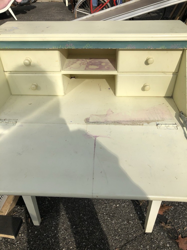 Antique Desk With Chair