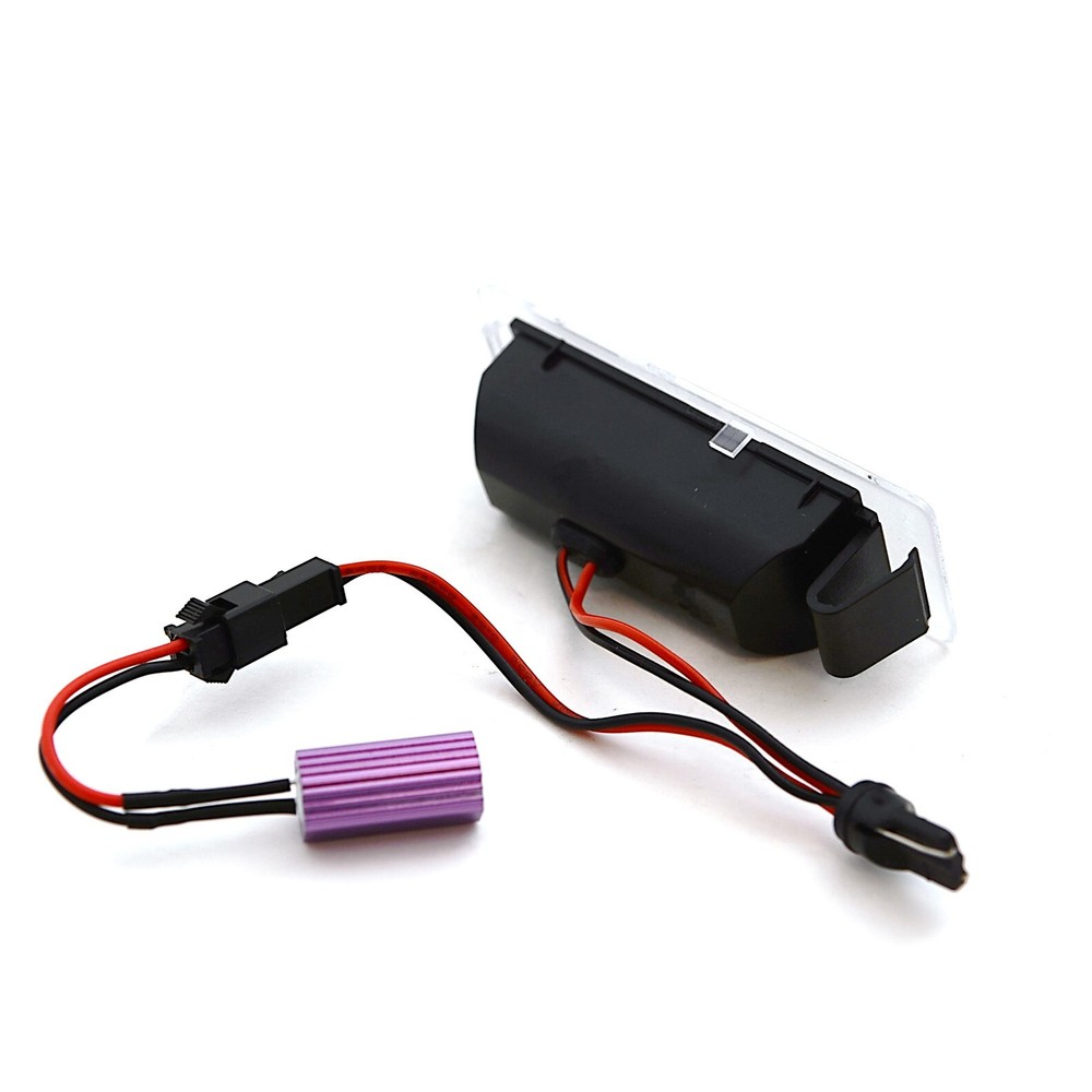 White LED Light Rear License Plate Frame Bulbs Pair Fits: 2010-2013 Chevy Camaro