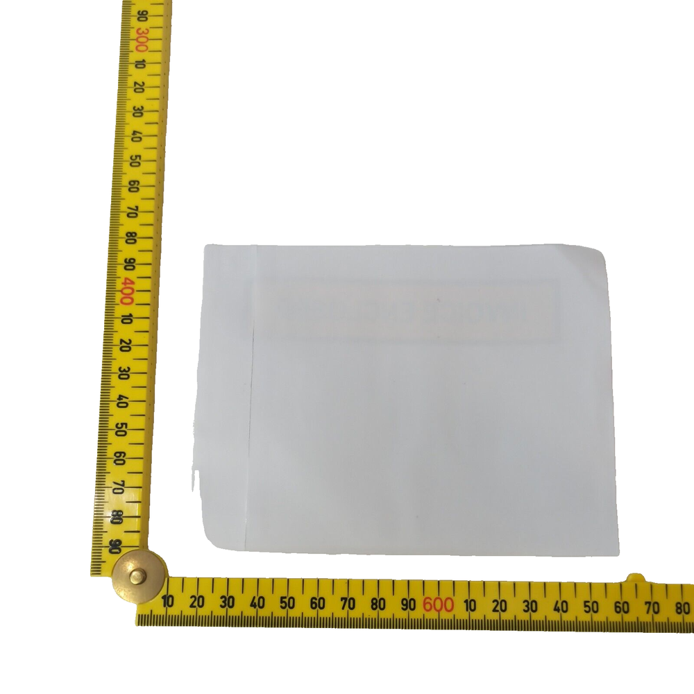 100pcs Invoice Envelope Document Enclosed Pouch 115x150mm White Clear Sticker