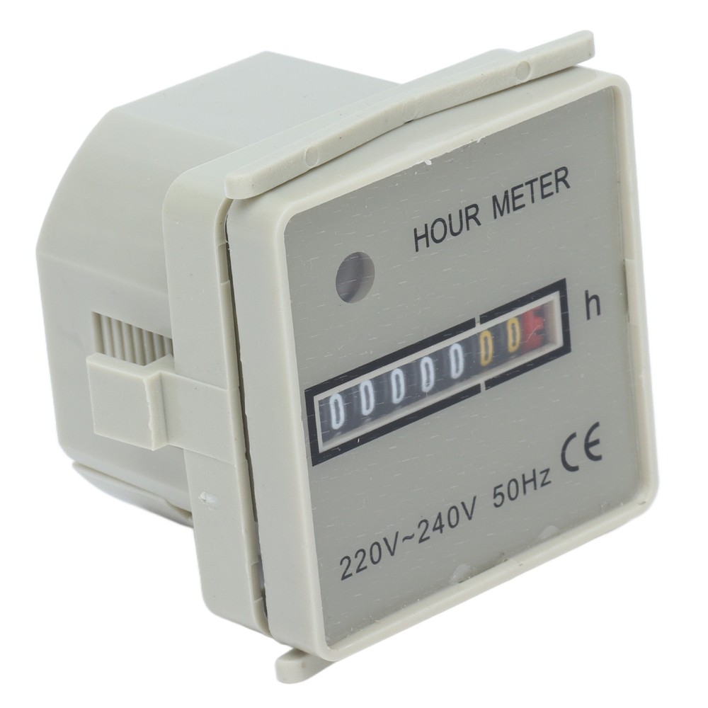 0.3W Hour Meter Mechanical Hour Counter Industrial Timer With Indicator HM‑