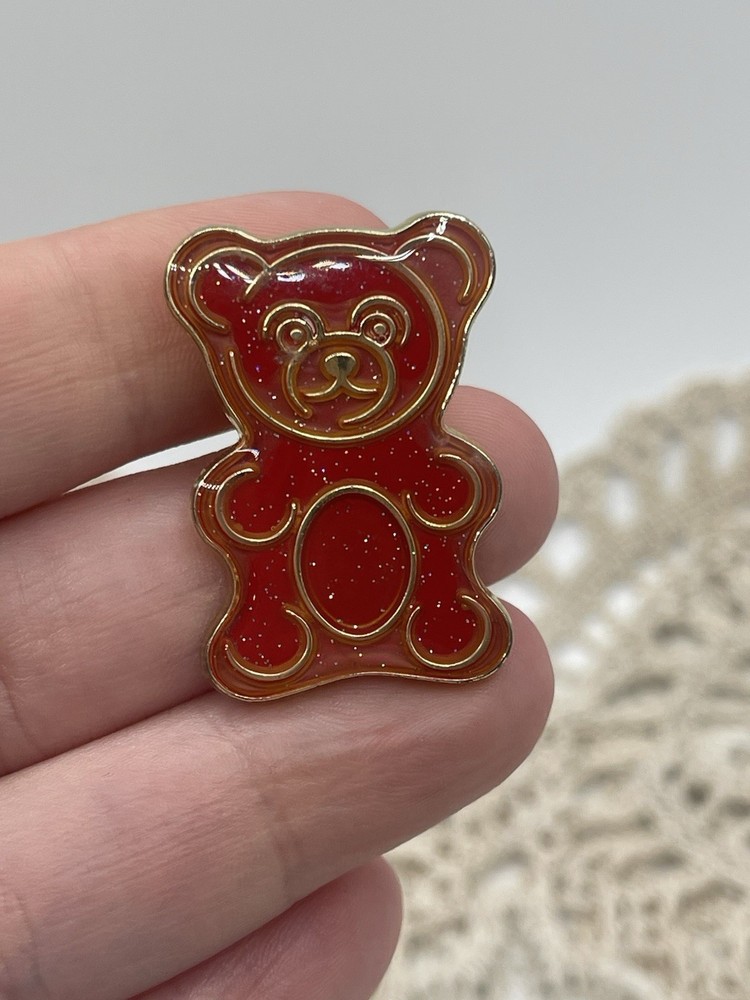 Teddy Bear Metal Lapel pinback Hat Pin