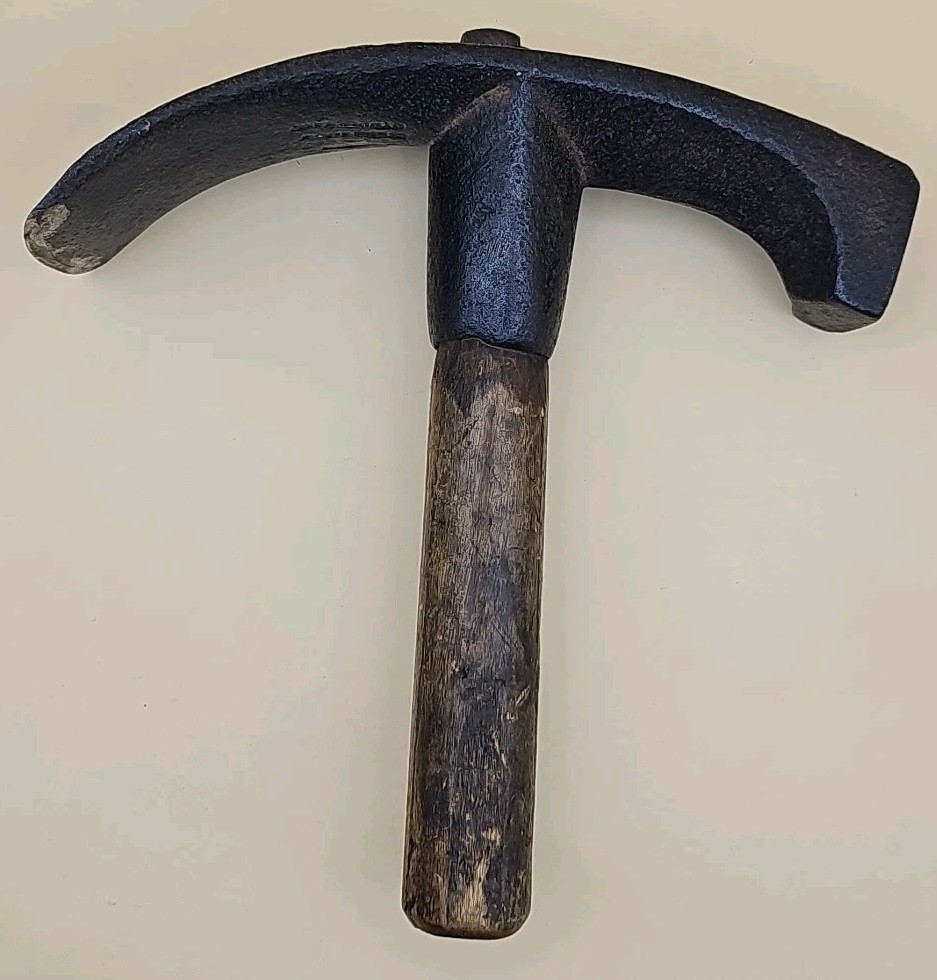 Vintage Cooper’s Adze Blacksmith Tool Hand Forged Signed Cincinnati