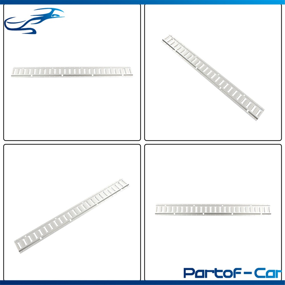 Silver Galvanized E Track Tie Down Rails 8 Pack 4 Feet 2000 lbs Capacity Steel