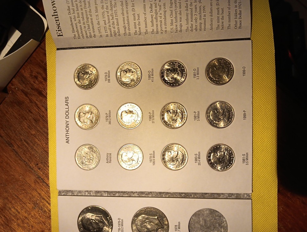 Eisenhower and Anthony Complete Set Book 1971-1999