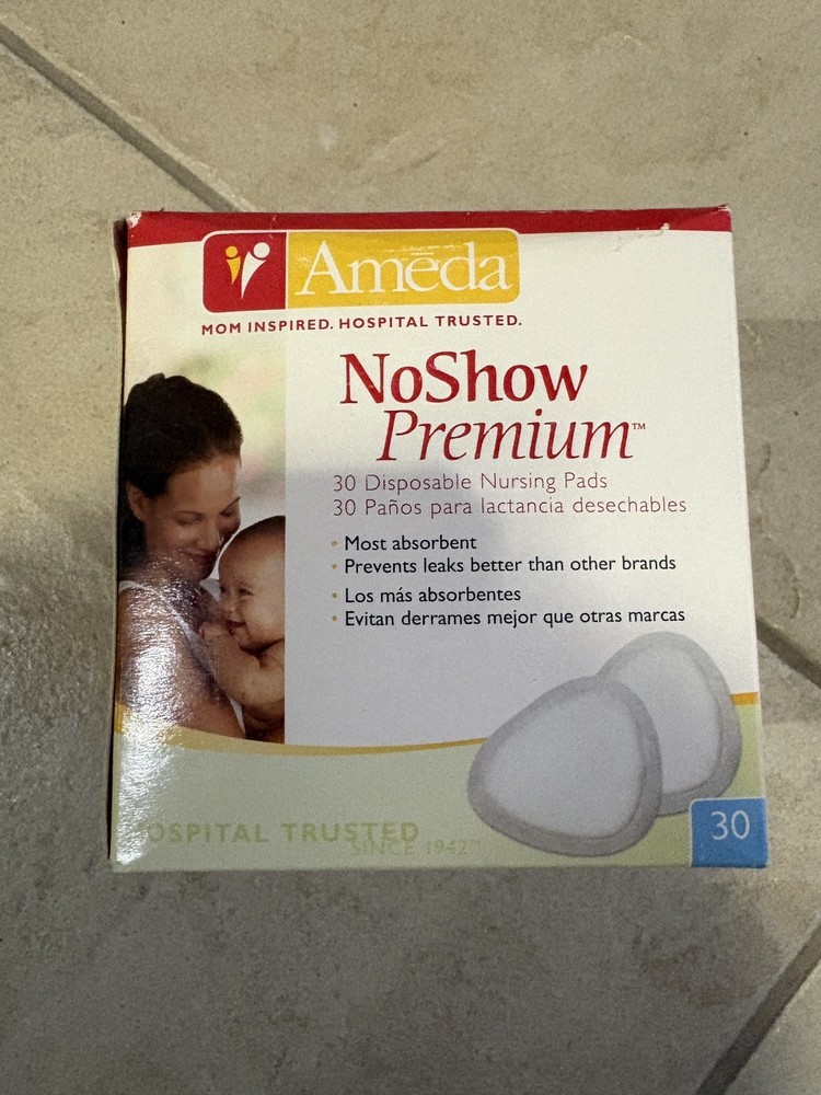 Ameda Noshow Premium Disposable Nursing Pads, 30-Count