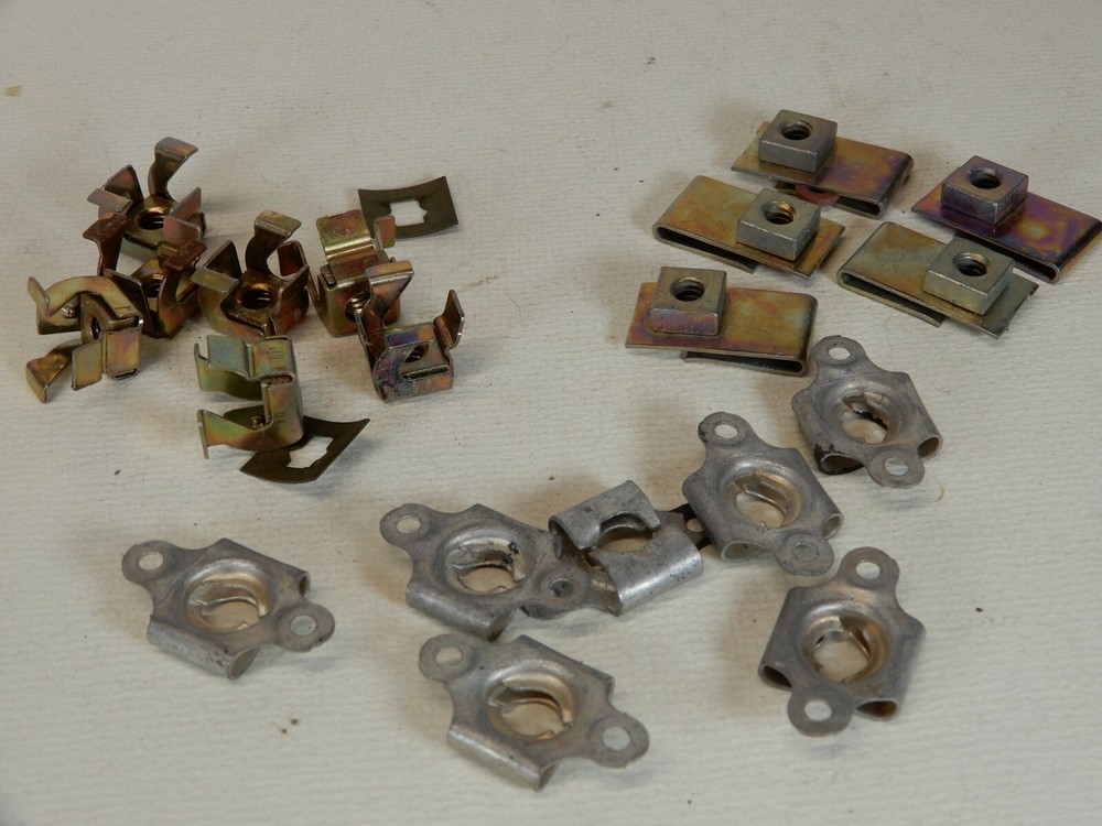 Vintage Clinch Captured Nuts Shown - Three Styles