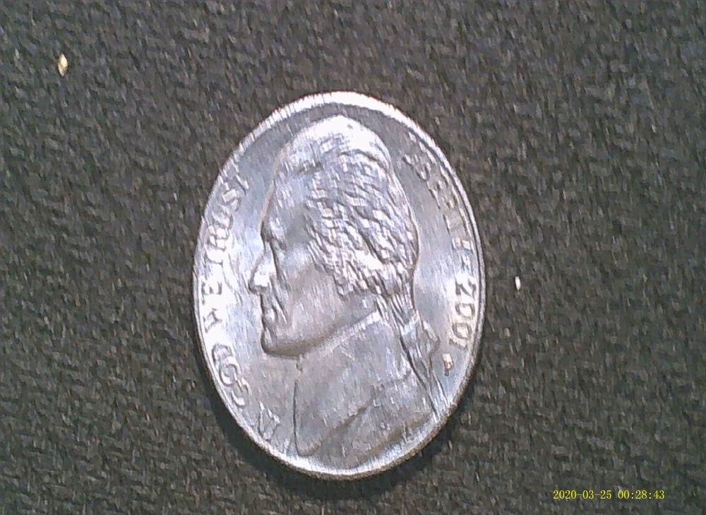 2001-P Jefferson Nickel DDR Error coin