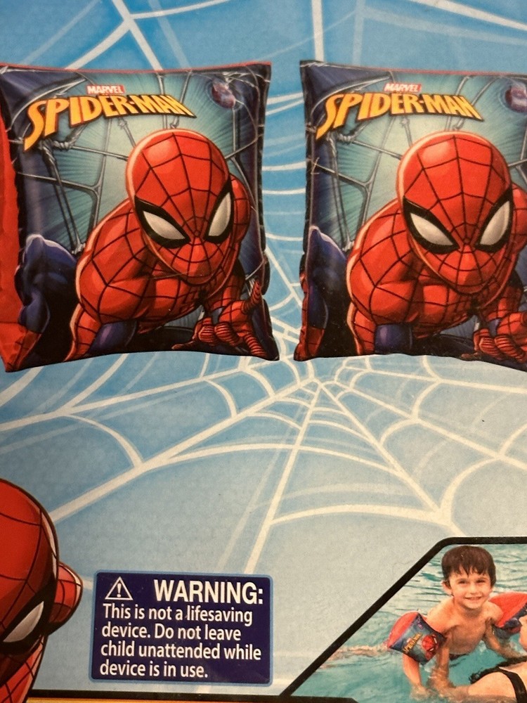 Marvel Spider-Man Swim Armbands Floats Pool Floaties Ages 3-6