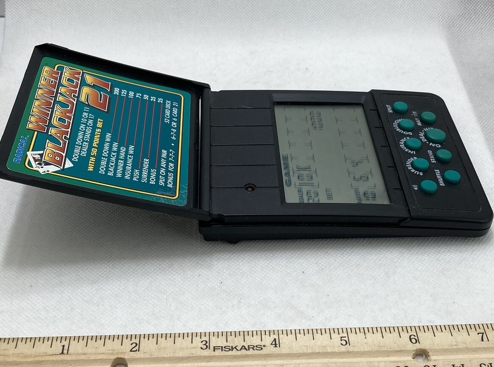 Vintage Radica Winner Blackjack 21 Handheld Electronic Game
